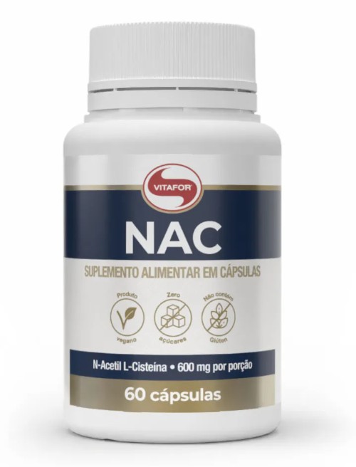 Nac N-acetil Cisteina 60 Caps - Vitafor