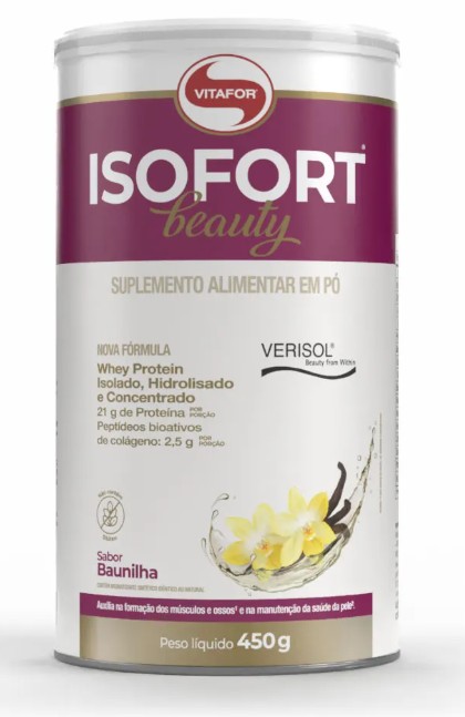Isofort Beauty Baunilha 450g - Vitafor