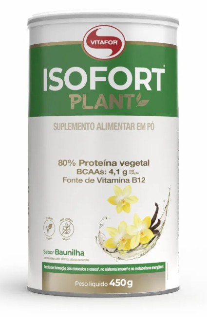 Isofort Plant Baunilha 450g - Vitafor