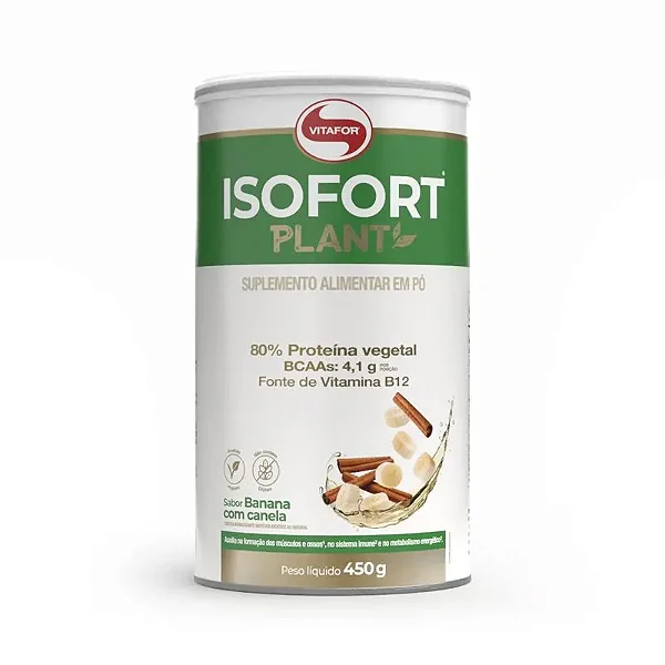 Isofort Plant Banana C Canela 450g - Vitafor