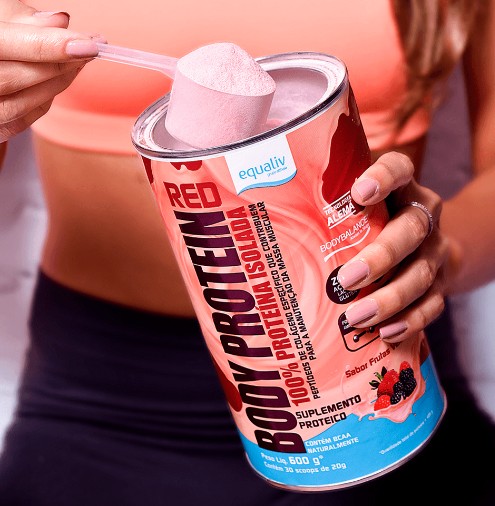 Body Protein Frutas Vermelhas 600g - Equaliv