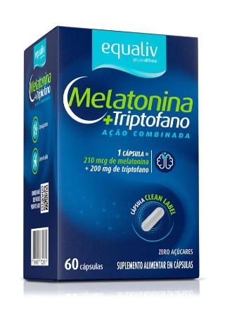 Melatonina + Triptofano 60 Caps - Equaliv
