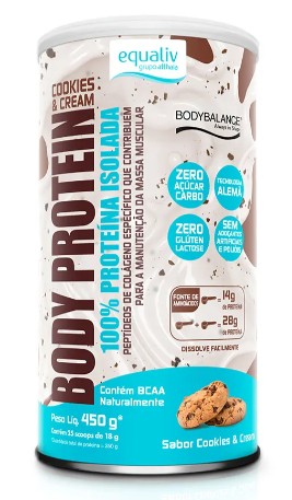 Body Protein Cookies E Cream 450g - Equaliv