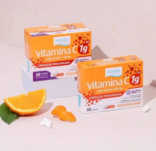 Vitamina C 1g 30comp - Equaliv