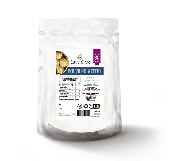 Polvilho Azedo 500g - Leve Crock