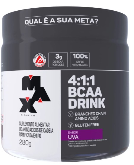 Bcaa Drink 4:1:1 280 G Uva - Max Titanium