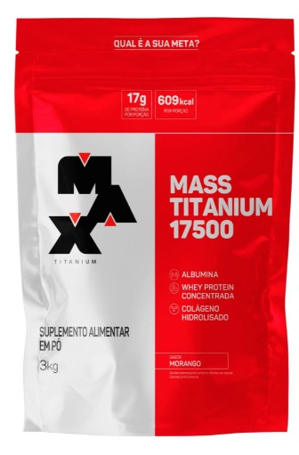 Mass Titanium Morango 3kg - Max Titanium