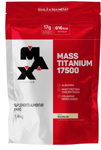 Mass Titanium Baunilha 1,4kg - Max Titanium