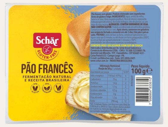 Pao Frances 100gr - Schar