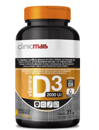 Vitamina D3 30caps 2000 Ui - Cha Mais