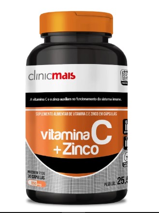 Vitamina C + Zinco 30caps - Cha Mais