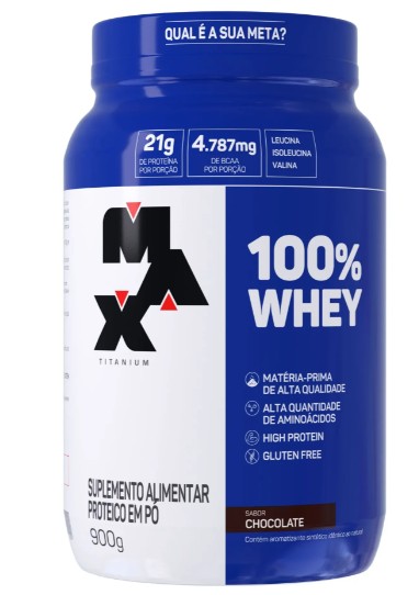 100% Whey Chocolate 900g - Max Titanium