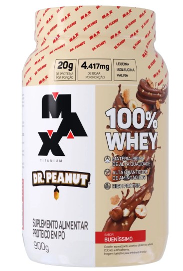 100% Whey Buenissimo Dr Peanut 900g - Max Titanium