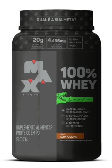 100% Whey Cappuccino Ramon Dino 900g - Max Titanium