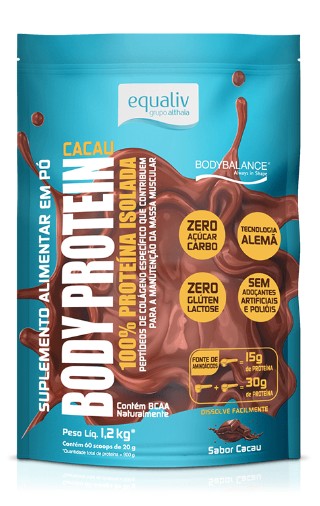 Body Protein Cacau 1,2kg Pouch - Equaliv