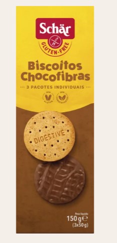 Biscoito Chocofibras E Chocolate 150g - Schar