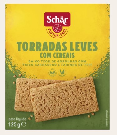 Torradas Leves Cereais 125g - Schar
