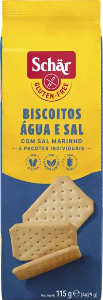 Biscoito Agua E Sal 115g - Schar