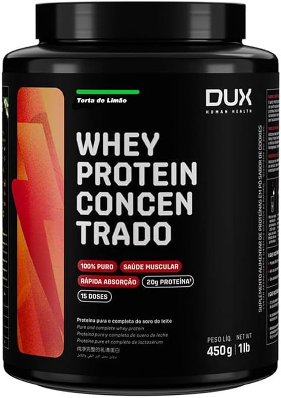 Whey Protein Concentrado Torta De Limao 450g - Dux