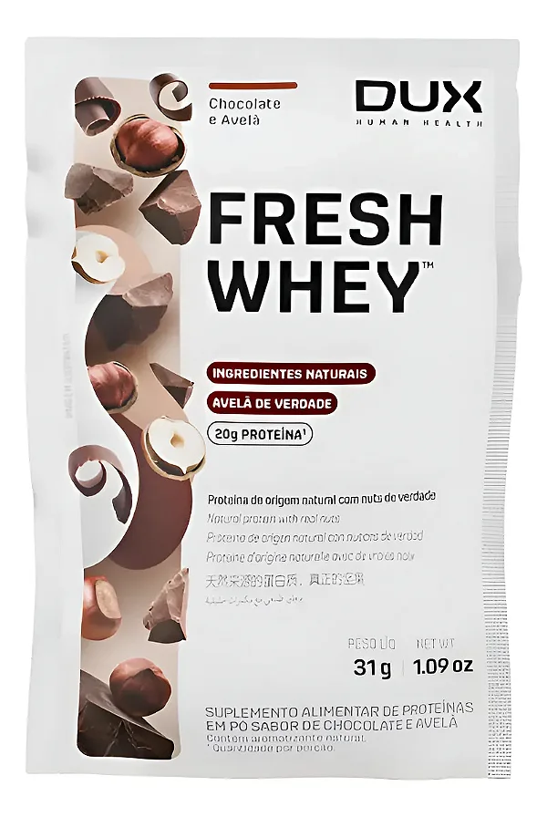 Fresh Whey Chocolate Belga E Avela Sache 31g - Dux