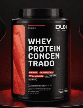 Whey Protein Concentrado Sem Sabor 900g - Dux Nutr