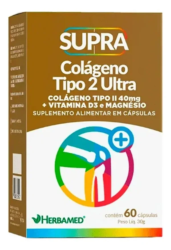 Colageno Tipo Ii Ultra 40mg 60 Caps - Herbamed