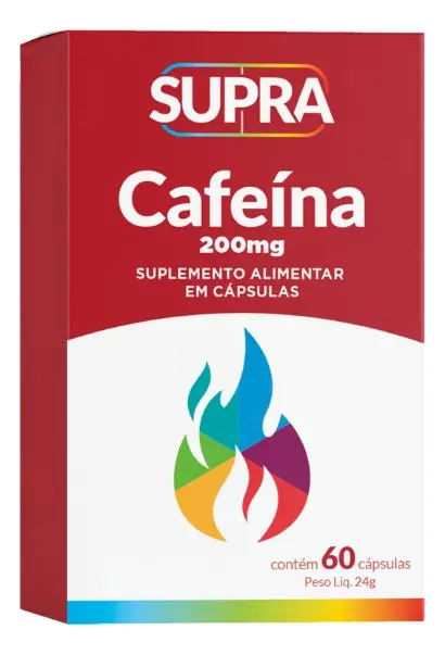 Cafeina 60caps 200mg Supra - Herbamed