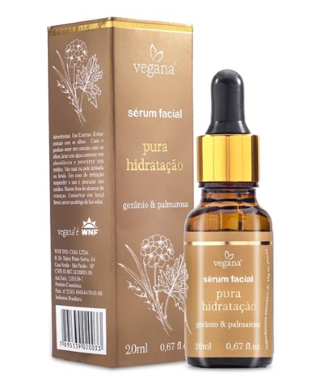 Serum Facial Pura Hidratacao Vegana 20ml - Wnf
