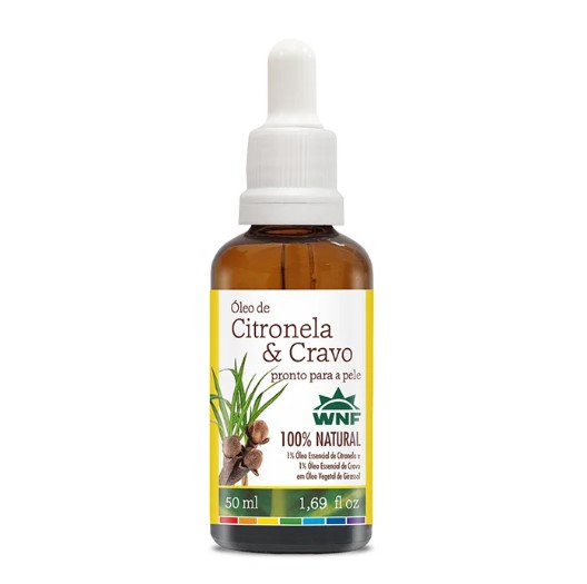 Oleo De Citronela E Cravo Pronto Para Pele 50ml - Wnf