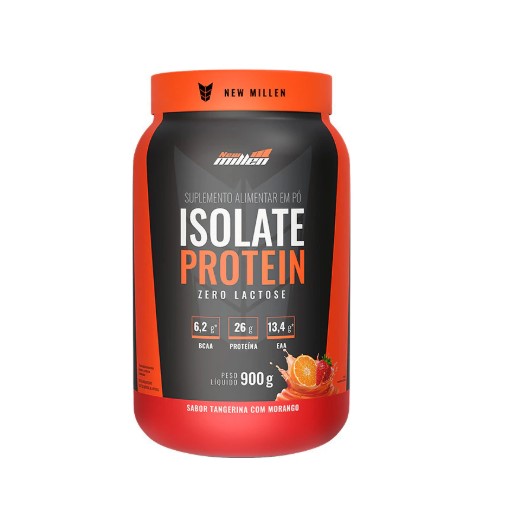 Isolate Protein Tangerina Com Morango 900g - New Millen
