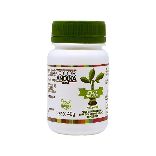 Adoçante Dietético Stevia 40 g - Color Andina