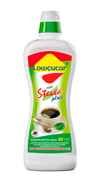 Adoçante Stevia Plus 65 ml - Lowçucar