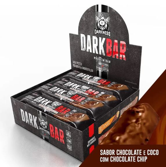 Dark Bar Protein Chocolate e Como com Choc 24 g de Proteína (9 Unidades) - Integral Médica
