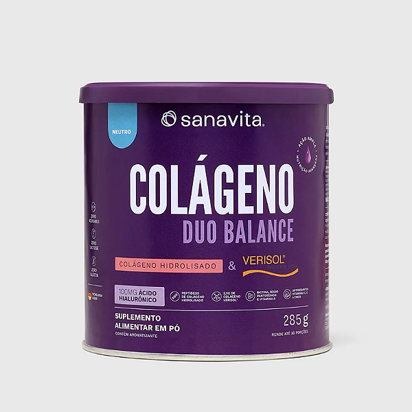 Colágeno Duo Balance Neutro 285g - SANAVITA
