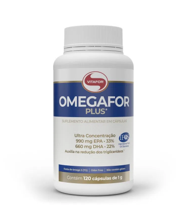Omegafor Plus 1000 mg 120 Cápsulas - VITAFOR