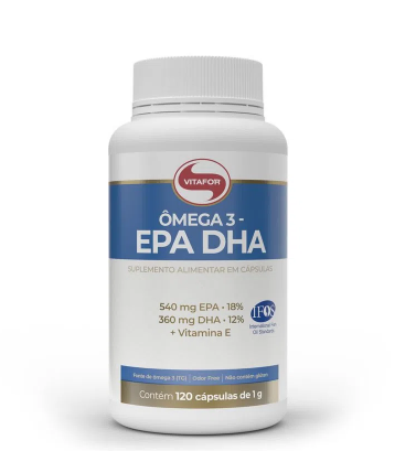 Omega 3 EPA - DHA 1000 mg 120 Cápsulas - VITAFOR