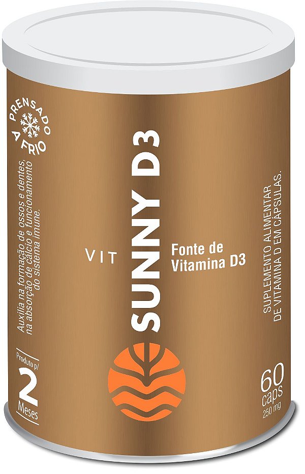 VIT Sunny D3 260 mg 60 Cápsulas - VITAL ATMAN