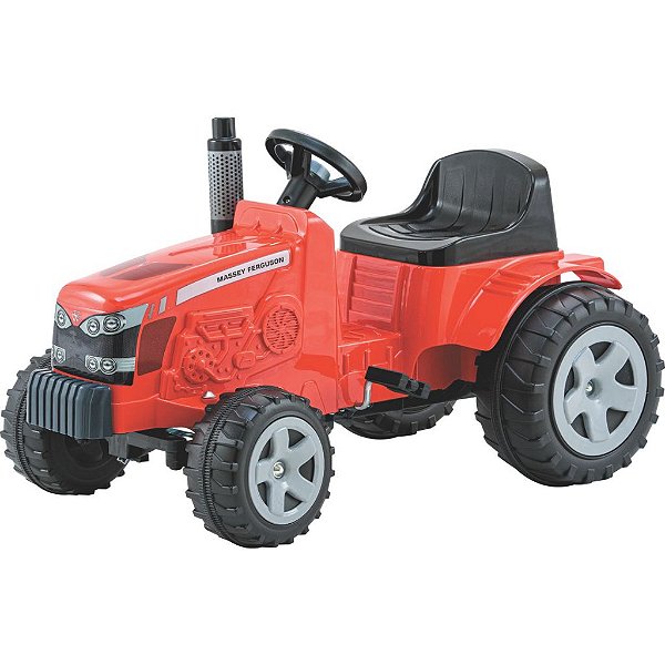 Trator de Pedal Infantil Biemme Massey Ferguson com Caçamba