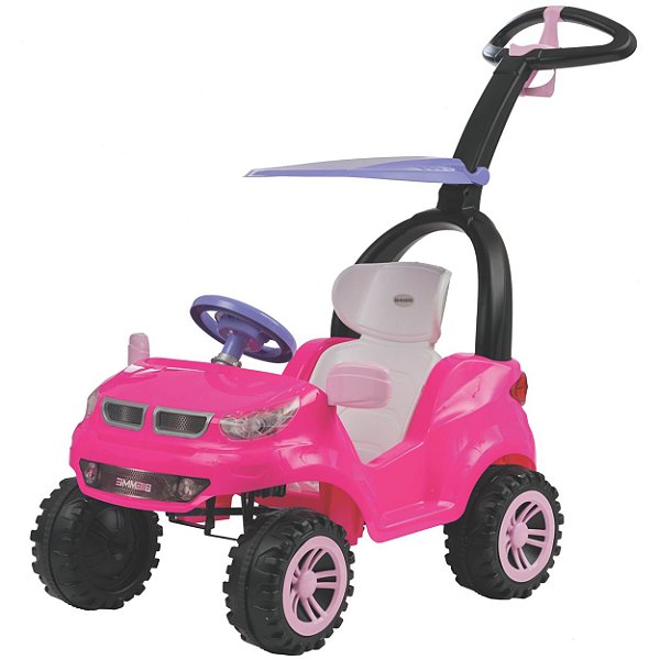 Carrinho de Passeio e Pedal Biemme Push Car Easy Ride Rosa