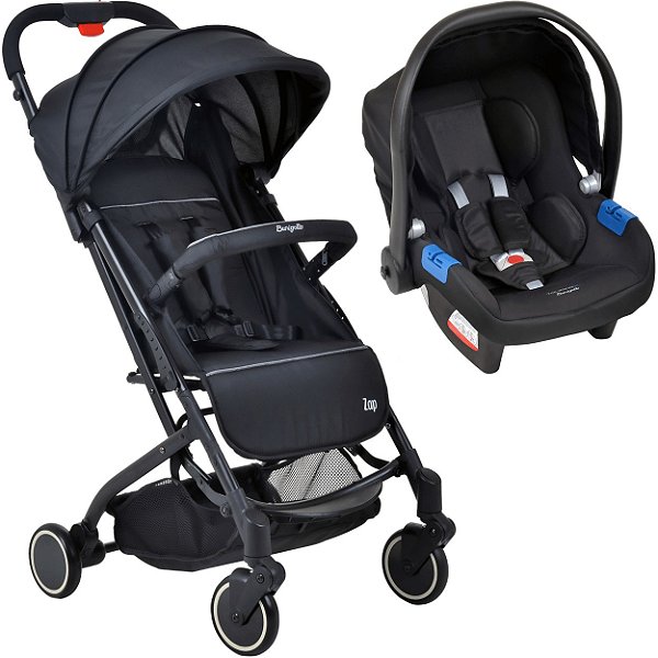 Carrinho de Bebe Passeio Bebe Conforto Burigotto Zap Black