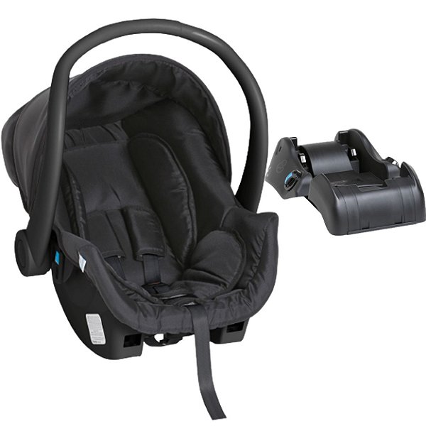 Bebe Conforto Cocoon Black com Base para Carro Galzerano
