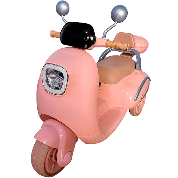 Moto Eletrica Infantil Menina Bang Toys Scooter Lemn 6V Rosa