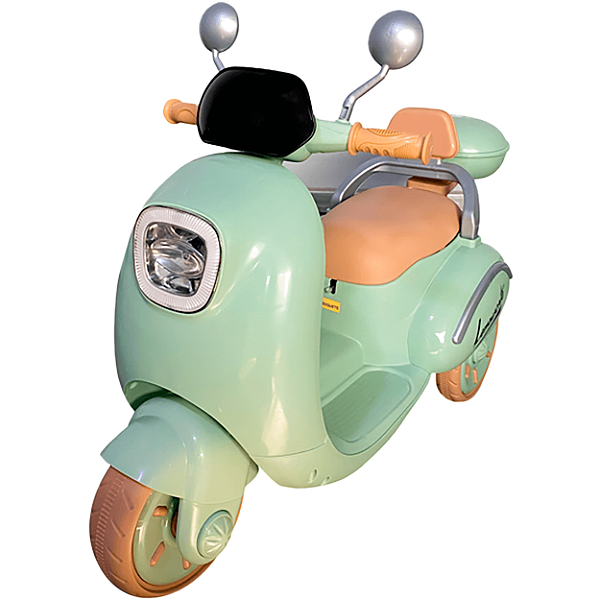 Moto Triciclo Eletrica Infantil Bang Toys Scooter Lemn 6V Verde