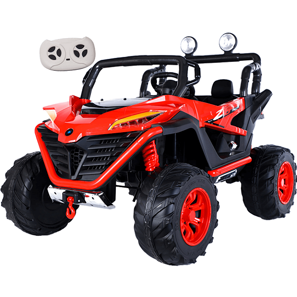 Carro Eletrico Bang Toys Jipe Z6 UTV 4x4 Controle 12V Vermelho