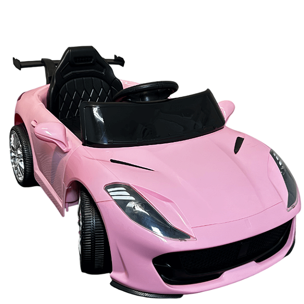 Carro Elétrico Bang Toys Scarlet GT Rosa 12V com Controle Remoto