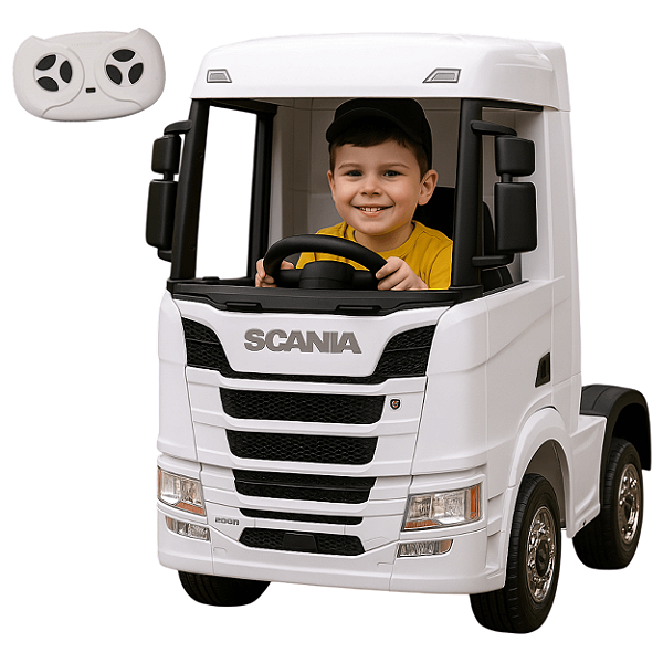 Caminhão Truck Scania Elétrico 4x4 Zippy Toys 12V Controle Remoto