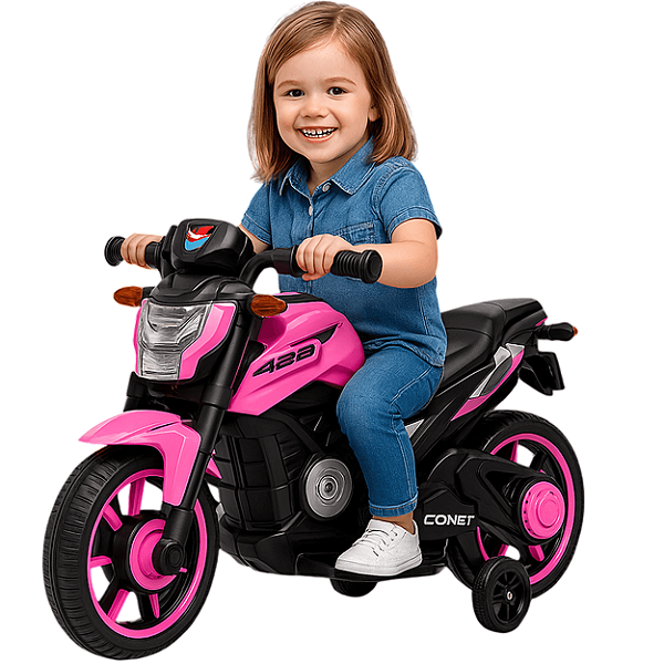 MotInha Elétrica Infantil Bang Toys Syren X2  Rosa 12V