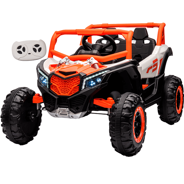 Carro UTV Elétrico Bang Toys Pulse XR7 Laranja 12V com Controle Remoto