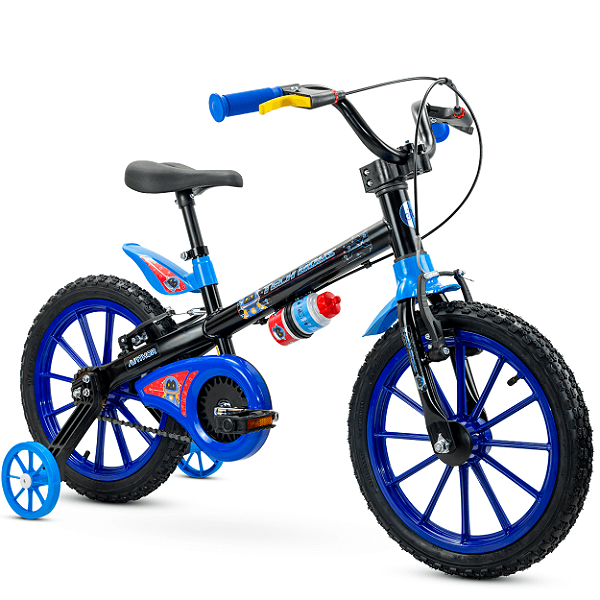 Bicicleta Infantil Aro 16 Tech Boys Nathor Menino Cor Azul Preto