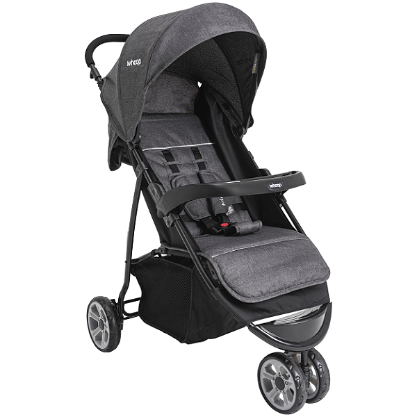 Carrinho de Bebe para Passeio Kiddo Trio Melange Grafite